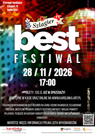 Plakat wydarzenia Koncert Szlagier Best Festival