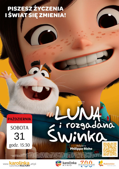 Plakat wydarzenia Kino Luna i rozgadana świnka