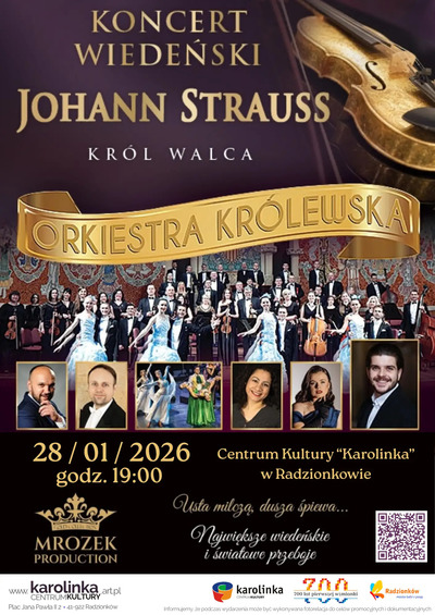 Plakat wydarzenia Koncert WIedeński Straussa